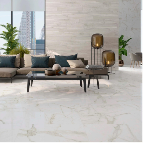 Porcelanato Statuario Gold Pulido 60x120cm